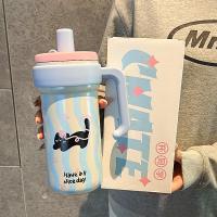 ราคา Media แก้วน้ำดื่ม 1000ML กระติกเก็บเย็นสวย กระติกน้ำร้อนสแตนเลส316 พร้อมด้ามจับและหลอด แก้วเก็บเย็น แก้วเก็บความเย็น แก้วน้ำสํานักงาน (23365028726)