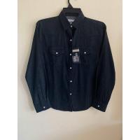 ราคา HARA เสื้อเชิ้ตยีนส์ผู้หญิง ชายใส่ได้ สีดำ กระดุมมุก ผ้านิ่มใส่สบาย ของแท้100 (22591020278)
