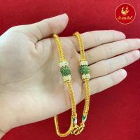 ราคา KINNAREE สร้อยคอทองลงยา น้ำหนัก 2 บาท ยาว 20 นิ้ว ลงยาสุโขทัย เหมือนจริงที่สุด ทองโคลนนิ่ง สร้อยทอง สร้อยคอ ทองปลอม ทองเคลือบแก้ว (13796816259)