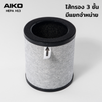 ราคา AIKO AK AIRO3 เครื่องฟอกอากาศ ฆ่าเชื้อโรค และ PM 2 5 ใช้ได้ 2200 ชั่วโมง พื้นที่ 20 Sqm รับประกัน 2 ปี (23058272154)