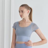 ราคา Penny Activewear สปอร์ตบรา แขนสั้น ผ้าซีทรู บราออกกำลังกาย สปอร์ตบราผู้หญิง สปอร์ตบราวิ่ง น่ารักมากๆ แห้งไว กระชับ มีฟองน้ำ รุ่น Motion Bra Top (17188276792)