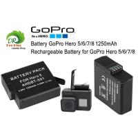 ราคา แบตเตอรี่ กล้อง AHDBT 501 AHDBT 601 AHDBT 701 AHDBT 801 GoPro Hero 5 6 7 8 1250mAh Rechargeable Battery for GoPro Hero 5 6 7 8 (1606082238)