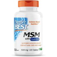 ราคา พร้อมส่ง แท้ Doctors Best MSM with OptiMSM Non GMO Gluten Free Joint Support 1500 mg 120 Tablets (16630196920)