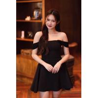 ราคา Charlotte Dress รวมทุกสี ขาว ดำ ครีม ชมพู แดง ชุดเดรสเกาะอก (23271885586)