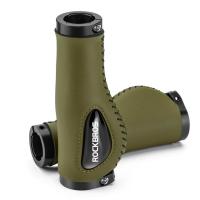 ราคา ROCKBROS Bicycle Handlebar Aluminium Alloy Silica Gel Leather Shockproof Bike Grips MTB Road Cycling Grip (13826899571)