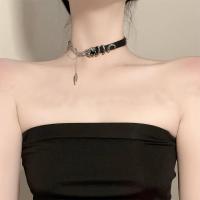 ราคา Black Rope Necklace Advanced Sense Collar Choker Dark Series All Match Necklace Collarbone Chain Neck Accessories H (22754935707)