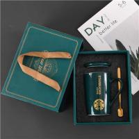 ราคา Starbucks แก้วกับฝาช้อนกาแฟ Starbucks ถ้วยน้ำถ้วยถ้วยคลาสสิก380มล (20849883632)