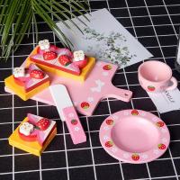 ราคา ชุดเครื่องครัวซีฟู้ดสำหรับเด็กจำลองกระทะก้นแบนเตาครัวทำอาหารชุดเล่นไม้ของเล่น (22755733133)