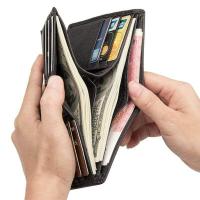 ราคา BANYANU แฟชั่นผู้ชายหนังวัวแท้กระเป๋าสตางค์บัตรเครดิตผู้ถือกระเป๋าสตางค์สั้นสำหรับผู้ชาย (712502355)