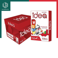 ราคา กระดาษถ่ายเอกสาร A4 80แกรม 500แผ่น ไอเดีย เวิร์ค Idea Work สีแดง 4รีม 5รีม พร้อมส่ง UBMARKETING (9741370054)