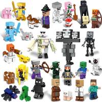 ราคา minecraft toys Compatible with LEGO building blocks Children birthday GIFT เครื่องมือดาบใช้ได้กับเลโก้ Minecraft มรกต HJFGF นักล่าผีดิบสตีฟก้ามเพชรจมน้ำตายบล็อคก่อสร้าง Minifigures (20888621424)