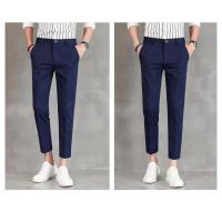 ราคา MNO 9 Fashion Korean Nine Pants slim กางเกงสแล็คชาย กางเกง5ส่วนชาย กางเกงเกาหลีชาย กางเกงผู้ชาย slack กางเกงขายาวชาย กางเกงทำงานชาย (771974512)