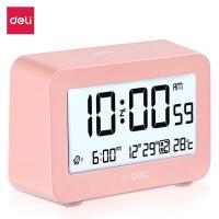 ราคา Deli นาฬิกาปลุก นาฬิกาปลุกตั้งโต๊ะ นาฬิกาปลุกดิจิตอล นาฬิกาปลุก LCD นาฬิกาปลุก วัน เดือน ปี clock (17177603070)