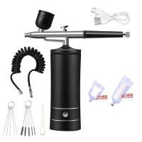 ราคา Airbrush พร้อมคอมเพรสเซอร์ Airbrush ภาพวาดปืนสเปรย์ขนาดเล็กสําหรับจิตรกรรมไฟฟ้าสเปรย์ปืน Airbrush คอมเพรสเซอร์สีสเปรย์ปืน (23159525517)