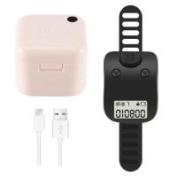 ราคา Mini Digital LCD Electronic Finger Ring Hand Tally Counter 6 Digit Rechargeable Counters Clicker (22720605355)