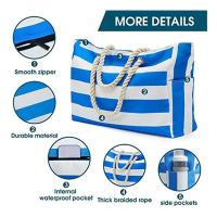 ราคา 1 Piece Waterproof Beach Bag Swimming Pool Bag Beach Bag Shopping Bag Foldable Shoulder Bag Blue (22581075130)