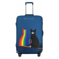 ราคา ผ้าคลุมกระเป๋าเดินทาง ป้องกันรอยขีดข่วน ลายแมวน่ารัก ขนาด Cat Luggage Cover 18 20 22 24 26 28 30 32 นิ้ว (21779652570)