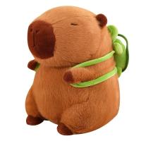ราคา In Stock Cute Capybara Plush Toy Stuffed Animals Capibara With Turtle Backpack Kapibala Soft Doll Kids Toys Birthday Christmas Gift (22861182617)