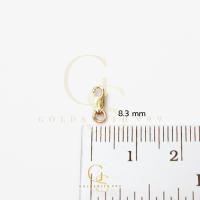 ราคา ตะขอก้ามกุ้ง ตะขอทอง 9K นำเข้าจากอิตาลี ตะขอทองแท้ 9K Italy (22183026433)