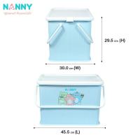 ราคา Nanny กล่องเก็บของ กล่องเก็บของอเนกประสงค์ ขนาดใหญ่ รุ่น Family มีหูหิ้ว ฝาล็อคได้ 2 ด้าน (23213299441)