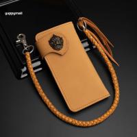 ราคา กระเป๋าสตางค์หนังแท้ กระเป๋าหนังผู้ชาย รุ่นใบยาว หนังวัวแท้ 100 กระเป๋าหนังแท้ ผลิตจากโรงงานไทย พร้อมส่ง (16142804961)