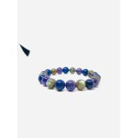 ราคา สร้อยข้อมือหิน 3 พลังหินมงคล อเมทริส ลาบาดอไรด์ ลาพิสลาซูลี Amethyst Labradorite Lapis lazuli ขนาด 8 10 12 มิล สโตนคิง stoneking (20912581984)
