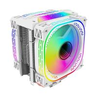 ราคา MINGSU 12CM 4 ท่อทองแดงหม้อน้ำ CPU เงียบ LGA 1700 AMD LGA2011 คอมพิวเตอร์เดสก์ท็อป Universal Cooling พัดลม CPU ARGB พัดลมระบายความร้อนซีพียูสีขาวCPU散热风扇 (21726624853)