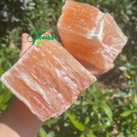 ราคา ขนาดใหญ่ที่มีคุณภาพสูงสีส้มดิบ Selenite ชิ้นพลอยสีส้มเรกิคริสตัล (16469342175)