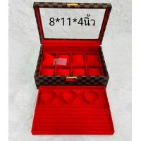 ราคา กล่องใส่เครื่องประดับ1 ชั้น ขนาดใหญ่ ขนาด 8 x 11 x 2นิ้วใส่สร้อยคอ (17205900118)