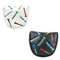 ราคา Magnetic Golf Putter Cover PU Mallet Putter Cover Magnetic Closure Golf Cover Portable Golf Putter Cover (22331336061)