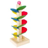 ราคา Kids Toddler Toys Gliding Roller Coaster Baby Wooden Race Track Mini Car Ramp Racer Educational Gravity Inertia Slippery Car Toy (16679051535)