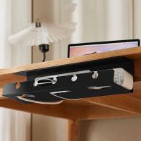ราคา VVL Under Desk Cable Management Cable Tray Under Desk with Clamp Power Strip Cord Holder No Drilling Sturdy Spacious (22042026302)