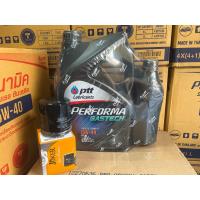 ราคา น้ำมันเครื่อง ปตท เบนซิน Ptt performa gastech 15w 40 ขนาด 4ลิตร 1ลิตร พร้อมกรองน้ำมันเครื่อง รุ่นตามตัวเลือกนะคะ ไส้กรองยี่ห้อทั่วไปตามท้องตลาดค่ะ หากไม่รับกรองเลือกไม่รับกรอง (21516298486)