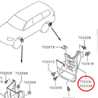 ราคา บังโคลนหลัง ปาเจ่โร่ ปี 2005 2014 Pajero ปาเจโร่ Mitsubishi มิตซู แท้ เบิกศูนย์ (14953186301)