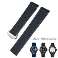 ราคา 20mm 22mm High Quality Rubber Silicone Watchband Fit for Tag Heuer CARRERA AQUARACER 300 WAY201A WAY211C Black Blue Brown Watch Strap Accessories (18989357038)