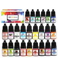 ราคา 1 Set Art Ink Alcohol Resin Pigment Set Liquid Colorant Dye Ink Diffusion For UV Epoxy Resin DIY Jewelry Making Handmade Crafts (19892911634)