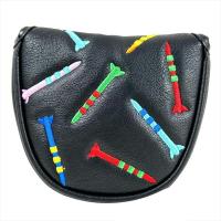 ราคา Magnetic Golf Putter Cover PU Mallet Putter Cover Magnetic Closure Golf Head Cover Portable Golf Putter Cover (21717830742)