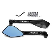 ราคา อุปกรณ์กระจกมองข้างสำหรับรถยนต์ฮอนด้า PCX125 PCX 125 PCX150 PCX 150 PCX160 PCX 160 Kaca Spion Motor อลูมิเนียม CNC (20720380876)