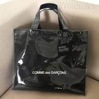 ราคา COMME des off Garconsสีขาวกันน้ำยางPVCกระเป๋ากระดาษคราฟท์วินเทจกระเป๋ากระเป๋าทรงโทตโปร่งใสCasual Shoppingกระเป๋า (3717760865)