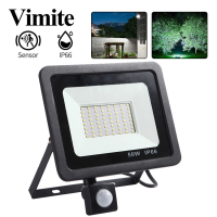 ราคา Vimite สปอตไลท์ไฟบ้าน Led Flood Light Outdoor IP66 โคมไฟกันน้ำ ไฟled 100W 10W 20W 30W 50W 220V PIR Motion Sensor Light ไฟห้อย Exterior Spotlight สปอตไลท์ โคมไฟสวน for Gate Post Yard Street Lighting (2