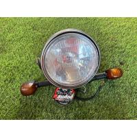 ราคา ไฟหน้าวิเตอร์ ไฟหน้าkawasaki วิกเตอร์ ไฟหน้า kawasaki victor ขนาด7นิ้ว พร้อมไฟเลี้ยว2ข้างเเท้มือสอง (21331529101)