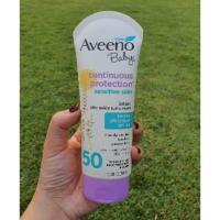 ราคา Aveeno Baby Sunscreen SPF 50 โลชั่นกันแดดสำหรับเด็กผิวแพ้ง่าย นำเข้าจาก USA (17486234388)