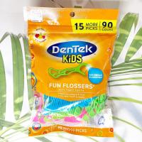 ราคา DenTek Kids Fun Flossers Wild Fruit 90 Floss Picks ไหมขัดฟัน เคลือบฟลูออไรด์ รสไวด์ฟรุต สำหรับเด็ก ขจัดคราบพลัคระหว่างฟัน (13359117037)
