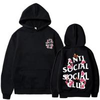 ราคา ANTI SOCIAL CLUB Print Hoodie Cool Hoodies For Men Mens Casual Graphic Design Pullover Hooded Sweatshirt With Kangaroo (23346601758)