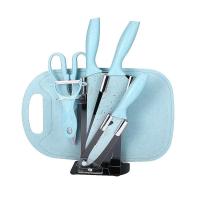 ราคา ชุดมีด 7 ชิ้น มีด ชุดมีดครัว ชุดมีดทำครัว ชุดมีดพาสเทล มีดปลอกผลไม้ มีดทำครัว ใบมีด สแตนเลส ด้ามจับ (23087477886)