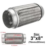 ราคา 3 x 8 76mmx203mm ถัก 2ชั้น ข้ออ่อนไอเสียรถยนต์3 ท่ออ่อนไอเสีย3นิ้ว ข้ออ่อน3นิ้ว ข้ออ่อนไอเสีย ข้ออ่อนท่อไอเสีย ท่ออ่อนสปริง ข้ออ่อนแบบถัก ท่ออ่อนถัก สแตนเลส (22277097240)