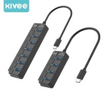 ราคา KIVEE USB HUB 4 7 Port USB 3 0 Splitter With Micro USB Power Port Multiple High Speed OTG Adapter for Computer Laptop Accessories (21786466957)