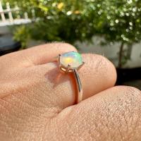 ราคา 3AC 68 1 OP W แหวนโอปอลแท้100 โอปอล6 8mm แหวนโอปอล เงินแท้925 แหวนเงินแท้ ชุบเคลือบทองคำขาว (21076120541)