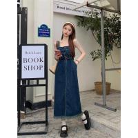 ราคา Sawa Store ชุดเดรสยีนส์ แขนกุดคอเหลี่ยม แถมเข็มขัด (21739819923)