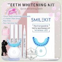 ราคา Professional teeth whitening wireless LED light machine SMILEKIT Dental care kit 4 teeth whitening pen 35 carbamide peroxide gel whitening light effectively remove stains whitening teeth (21532845479)
